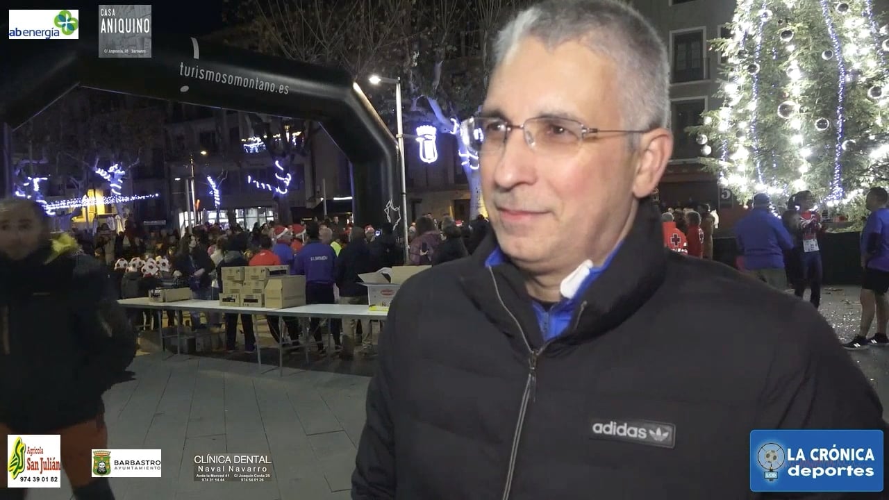 JESÚS LACOMA (Presidente del Club Atletismo Barbastro) 45 Edición San Silvestre de Barbastro / 31.12.2023