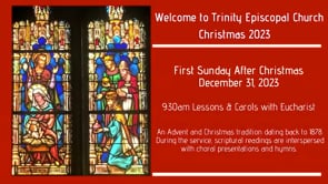 First Sunday after Christmas: December 31, 2023