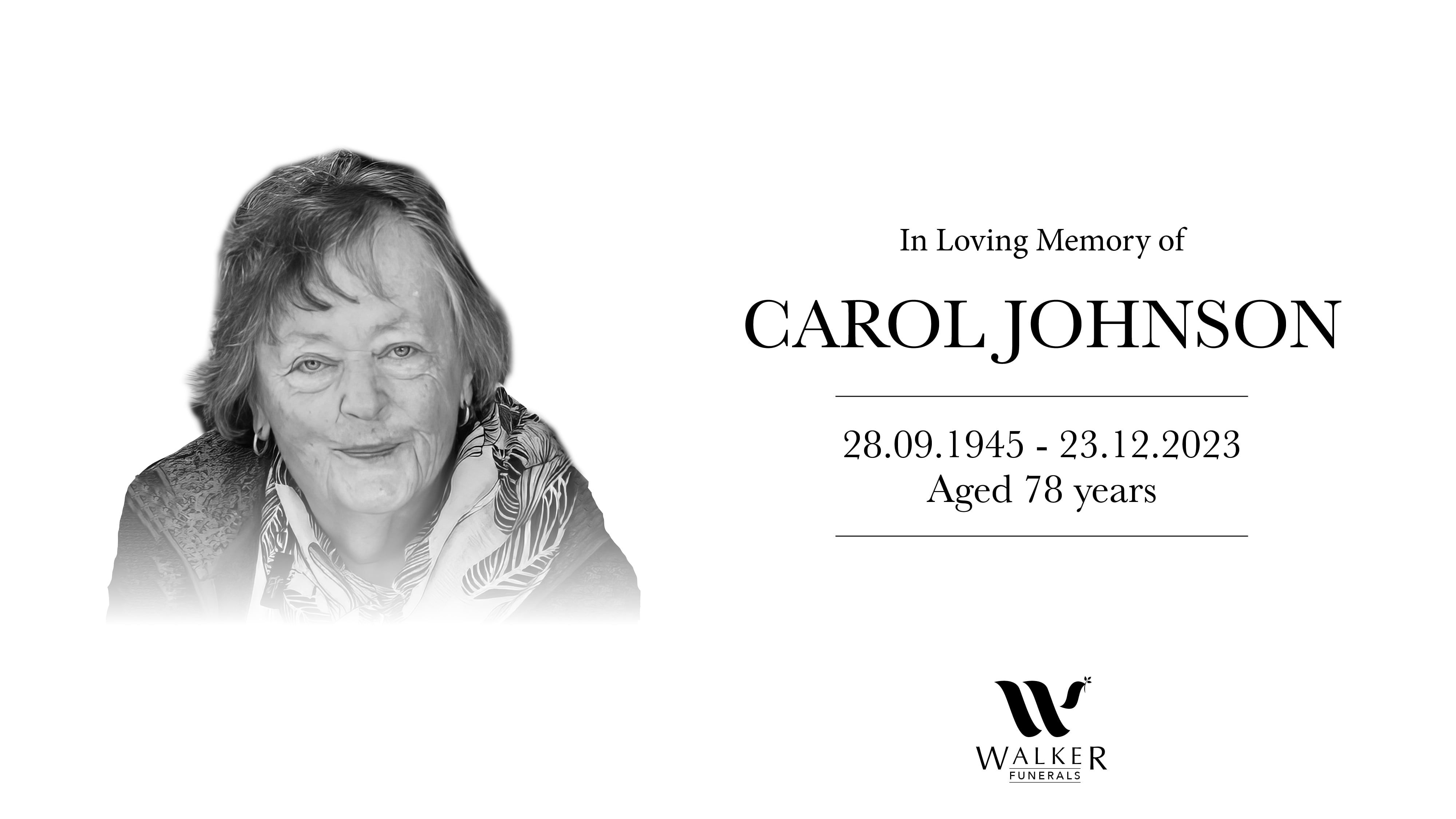 Robert B Walker Funerals - Carol Johnson On Vimeo