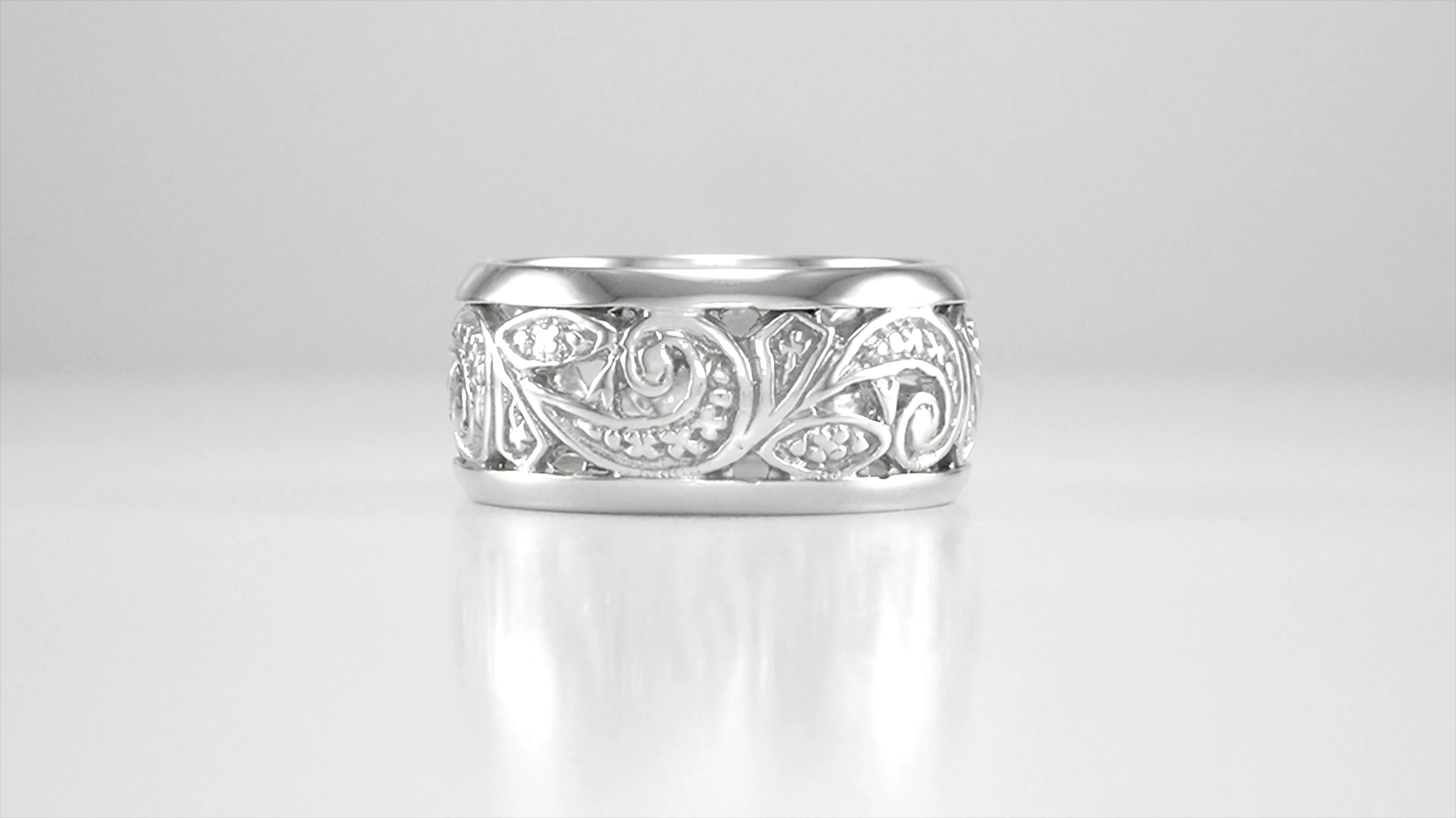 Antique Sterling Signed Free offers Form thick Filigree Ring