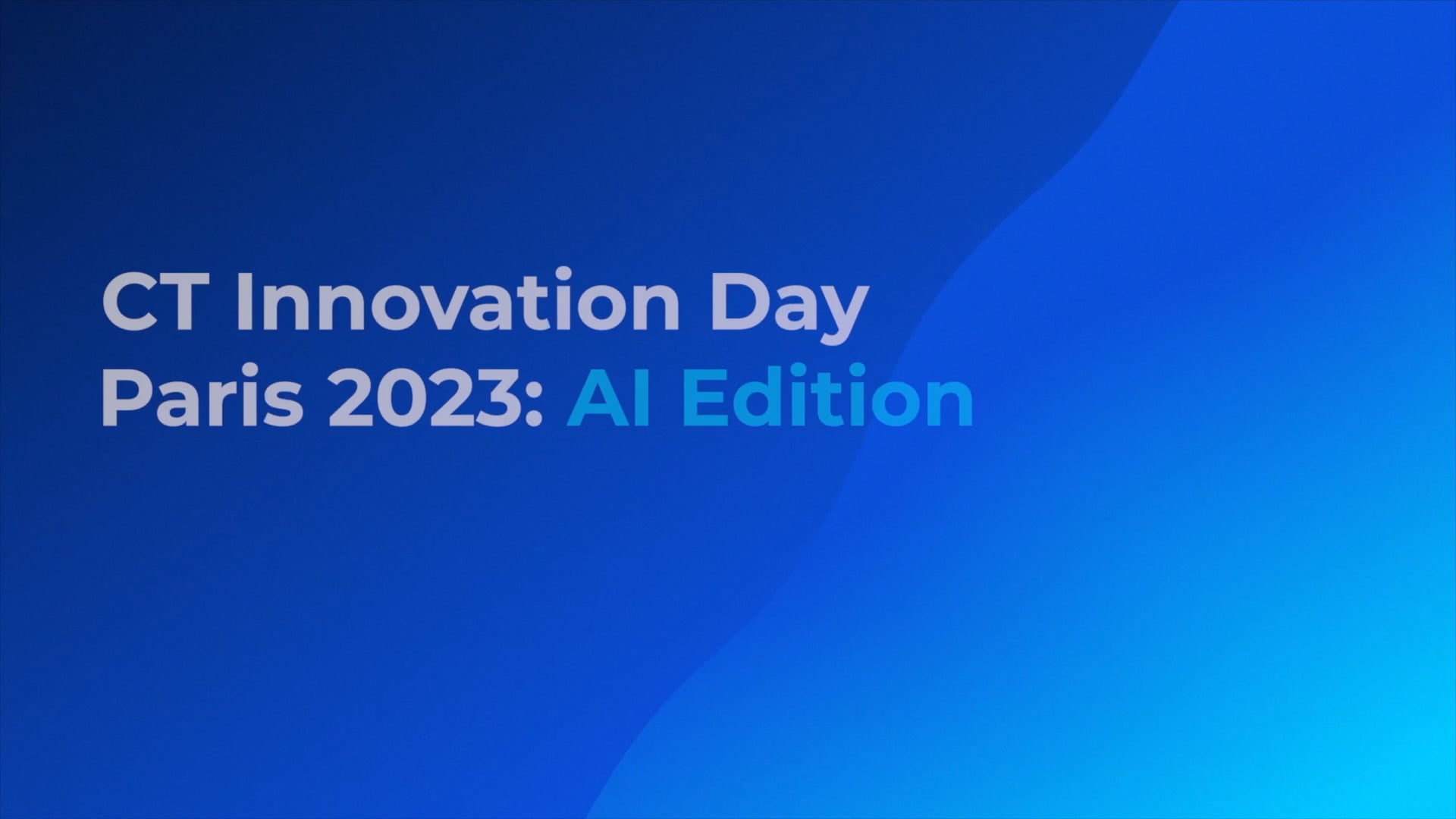 CT Innovation day 2023