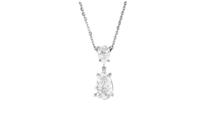 2.00 ct. t.w. Pear-Shaped Lab-Grown Diamond Pendant Necklace in 14kt White Gold
