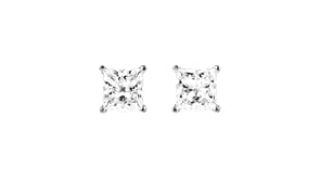 2.00 ct. t.w. Princess-Cut Lab-Grown Diamond Stud Earrings in 14kt White Gold