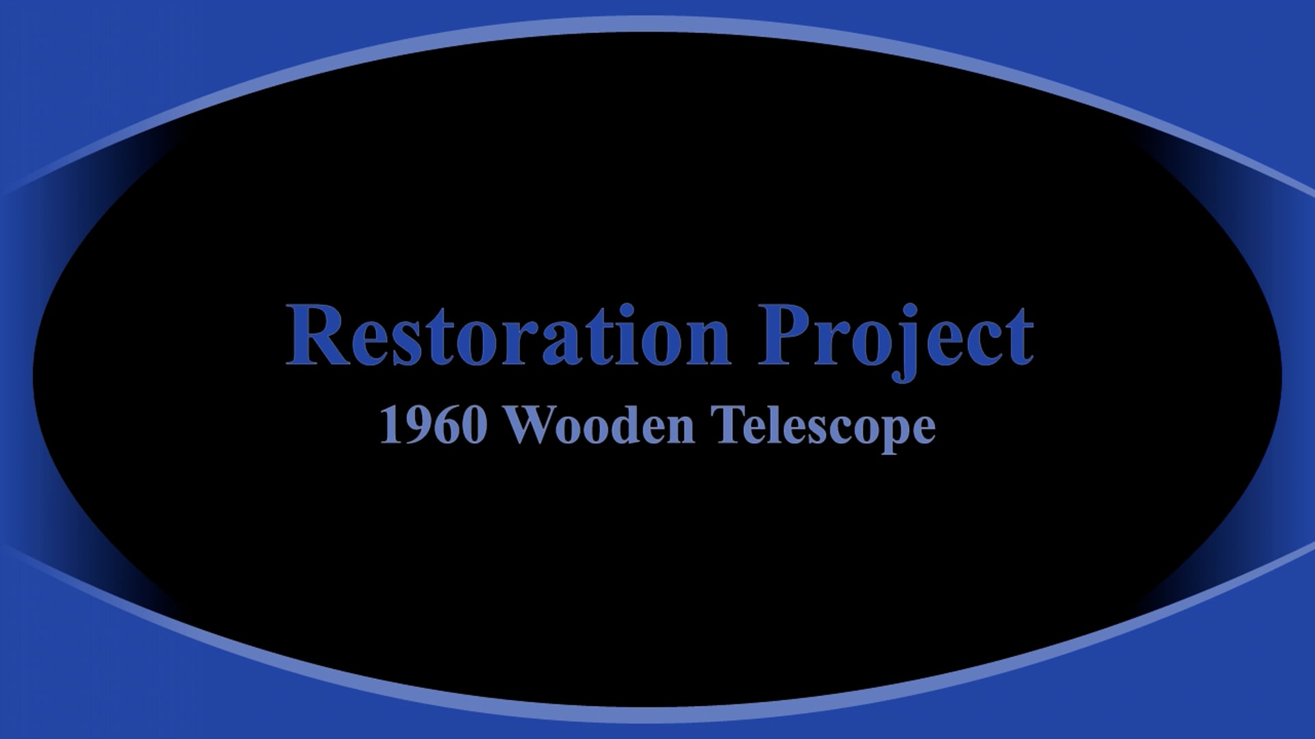 Restoration of a 1960’s Wooden Telescope