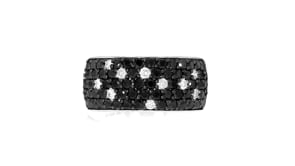 1.50 ct. t.w. Black and White Diamond Ring in Sterling Silver