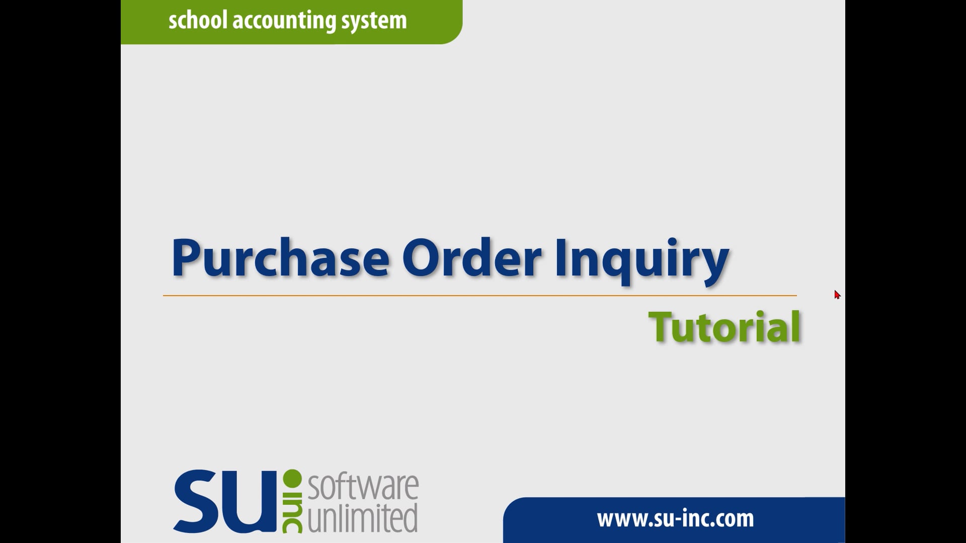 Training Tutorials - Purchase Order Inquiry on Vimeo