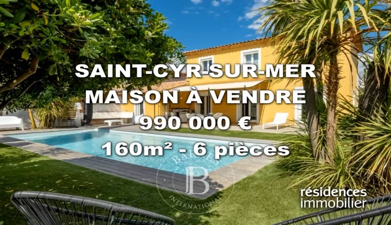 SAINTCYRSURMER MAISON À VENDRE 990 000 € 160 m² 6 pièces on