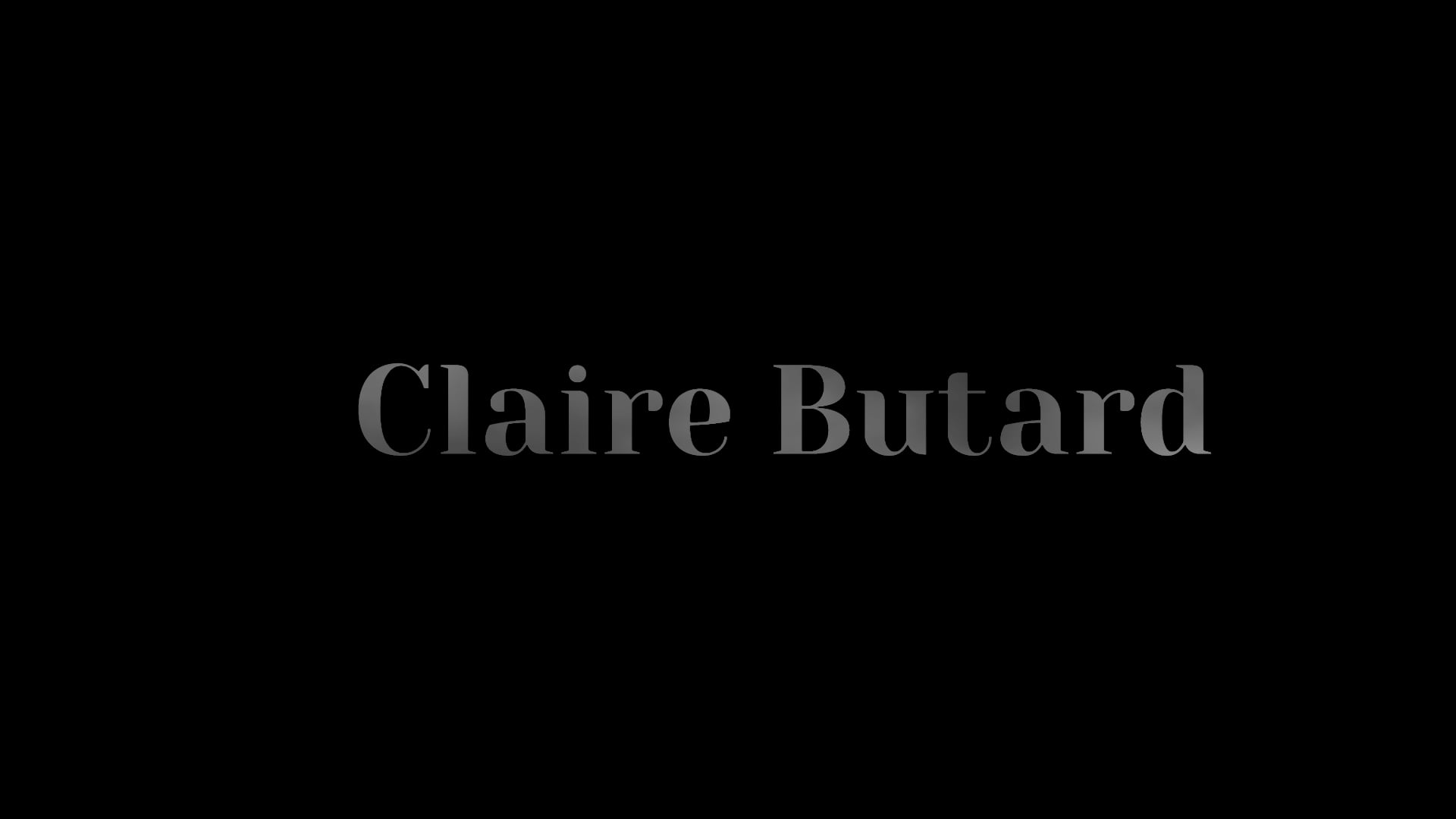 Vidéo CLAIRE BUTARD • Bande démo Comédienne •