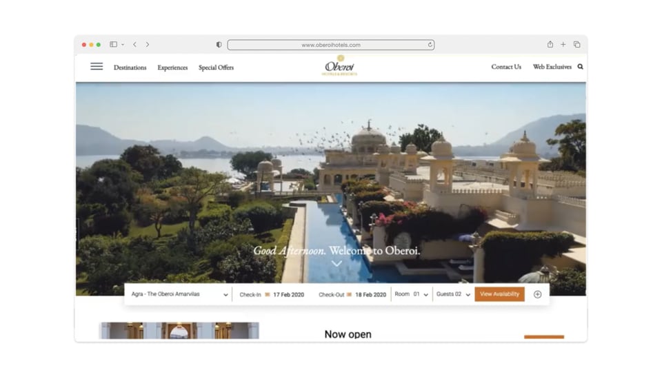 Preview image for video OBEROI_heart_Felt_WEBSITEMOCKUP
