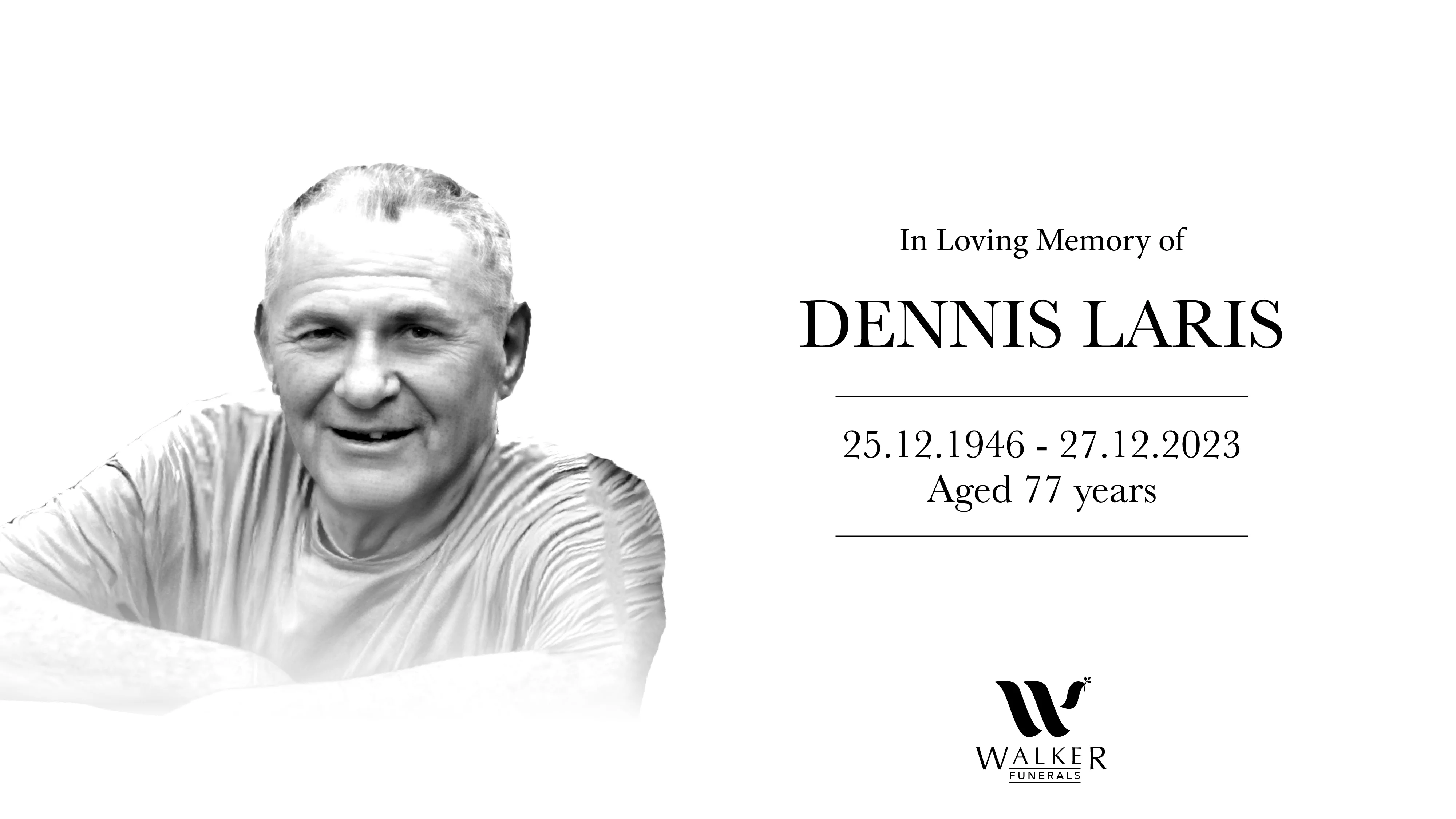 Robert B Walker Funerals Dennis Laris on Vimeo