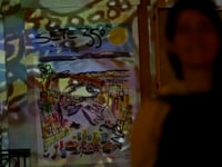 fresque lumineuse Robert Combas Sète 23