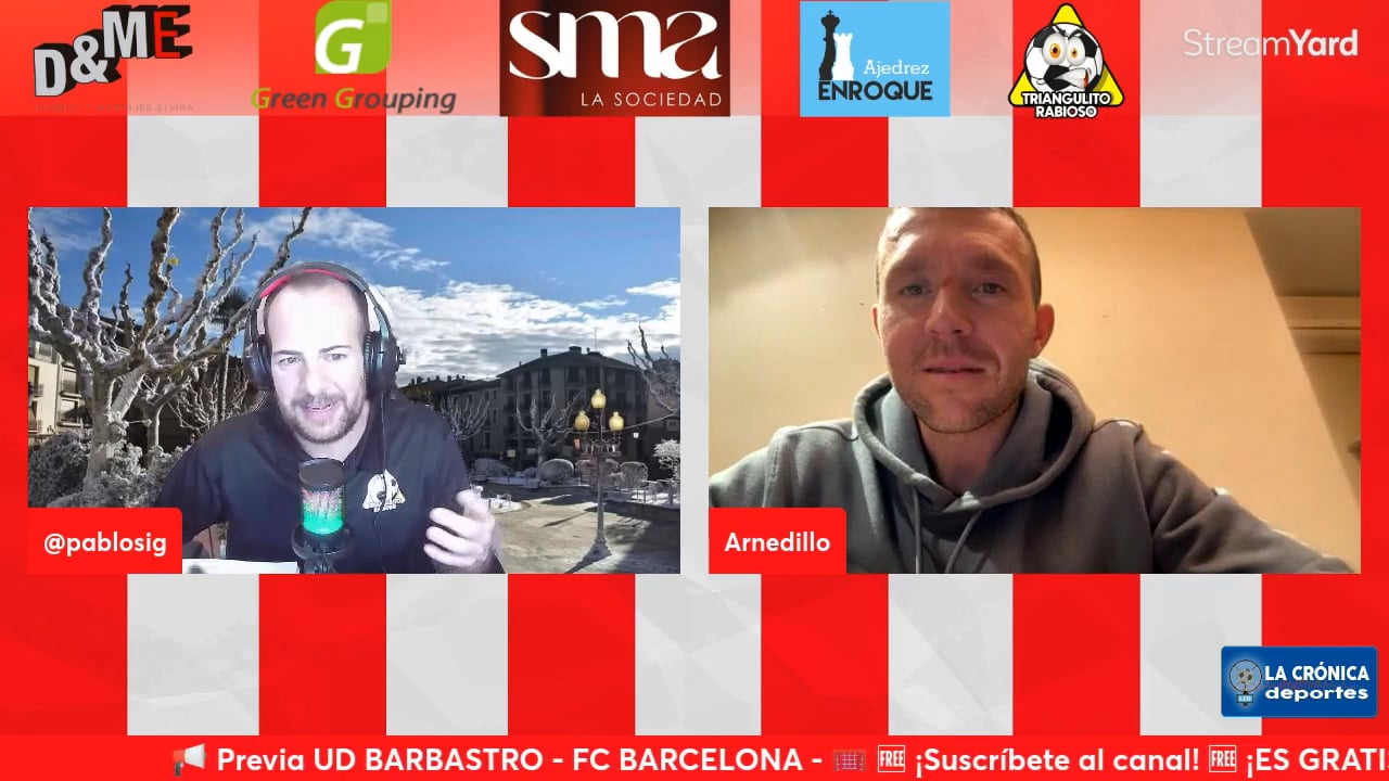(Especial PREVIA de la Copa. UD Barbastro - FC Barcelona. Con Fernando Arnedillo, Cambra y Rafa Torres) TERTULIA UD BARBASTRO / Fuente: Canal YouTube El Triangulito Rabioso