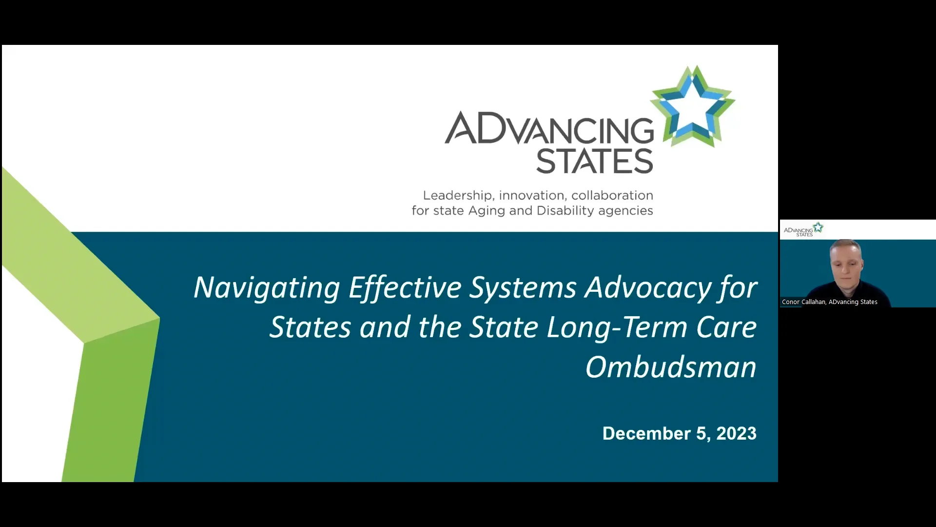 Navigating Effective Systems Advocacy for States and the State LongTerm Care Ombudsman on Vimeo