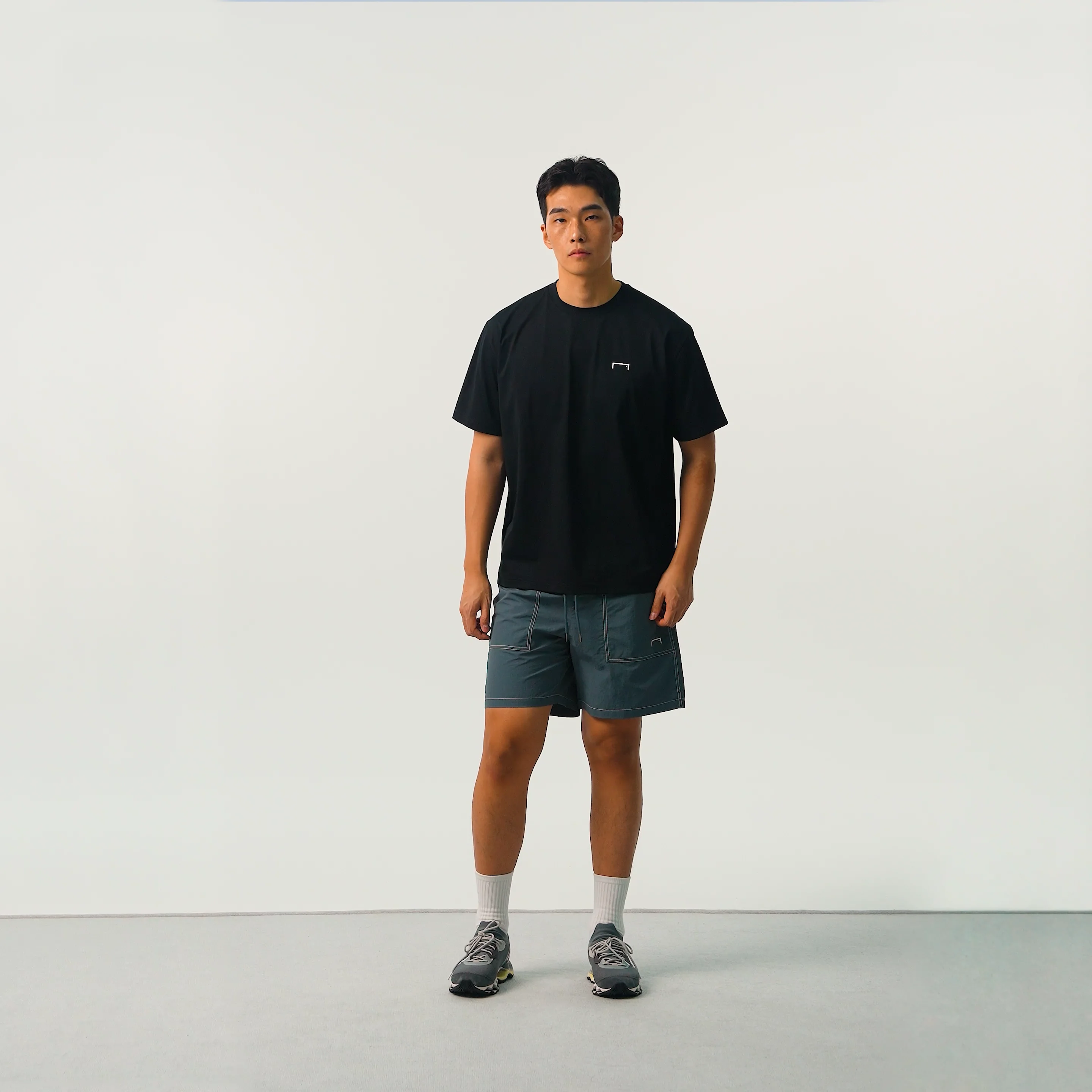 ESSENTIAL AIR DRY TEE-BLACK - GOALSTUDIO