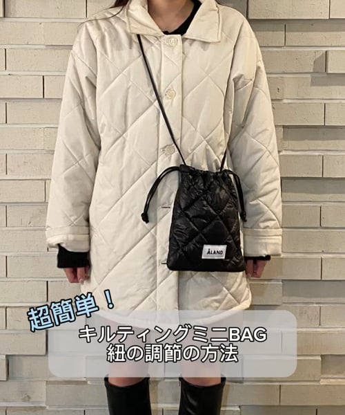 新色追加【UNISEX】ALAND／キルティングミニBAG | [公式]エーランド