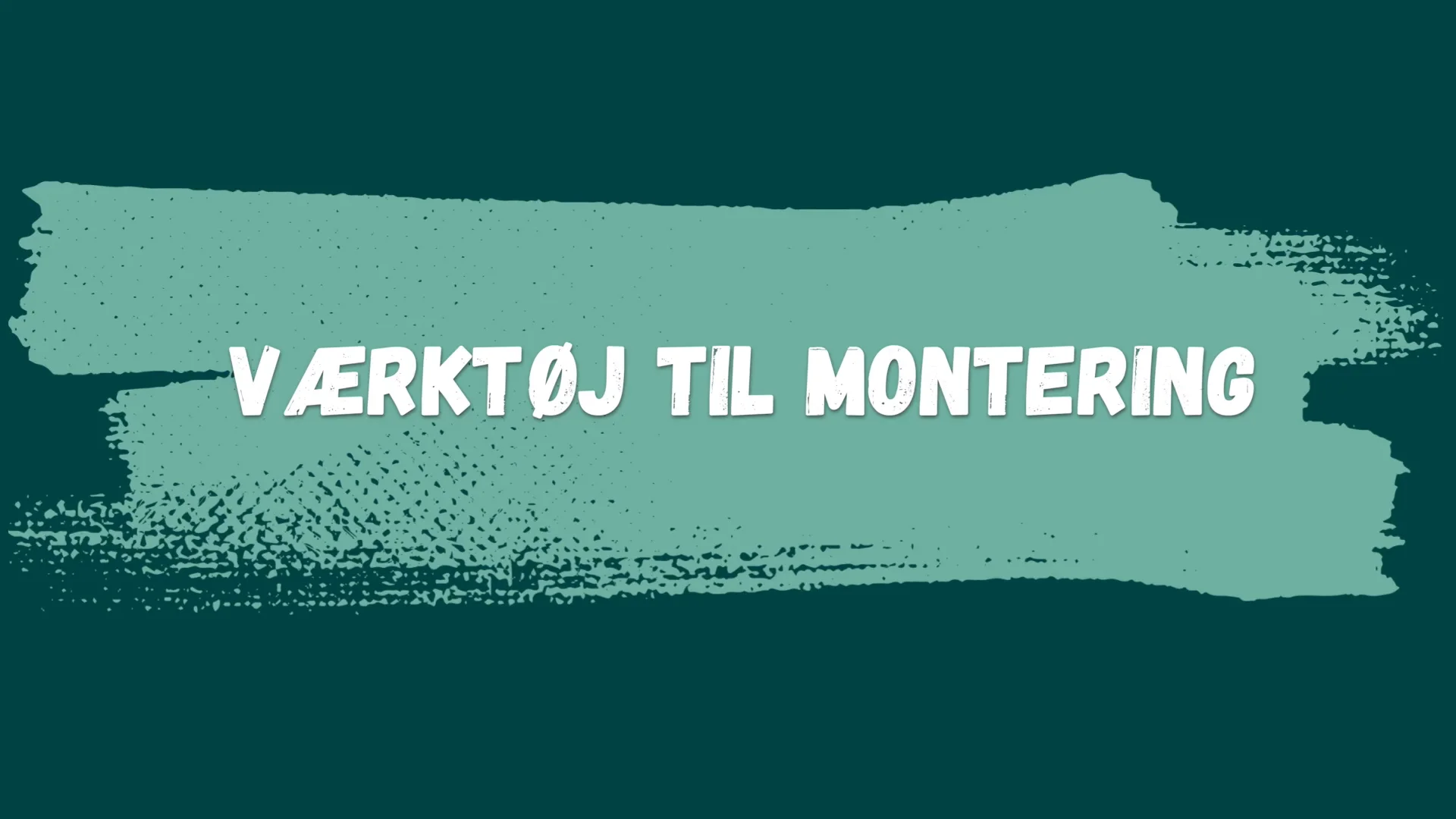 2. Værktøj til montering on Vimeo