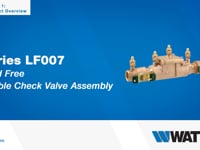 Watts Series LF007 3/4 in. Cast Copper Silicon Alloy FNPT 175 psi Backflow Preventer WLF007M3QTSF at Pollardwater