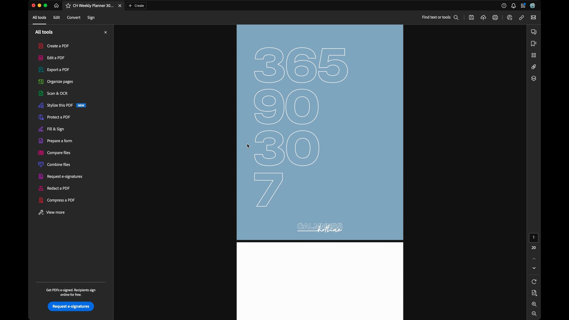 How to edit your planner digitally using Adobe Acrobat