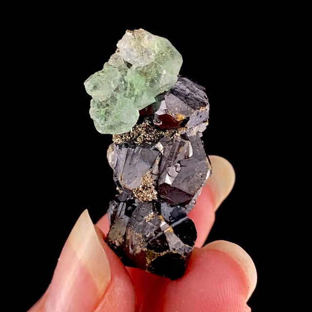 Fluorite on Sphalerite with Pyrite