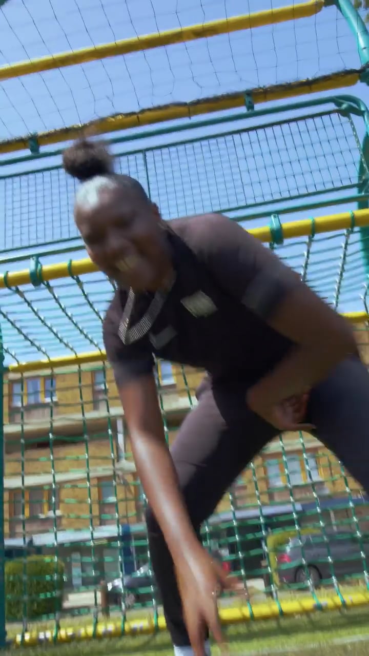 Nike - Debra is larger than life  A bright spark with @footballbeyondbordersProviding the energy for the next gen of young girls