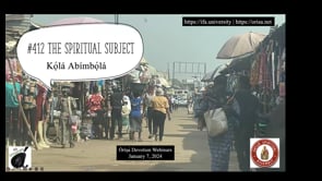 #412 The Spiritual Subject
