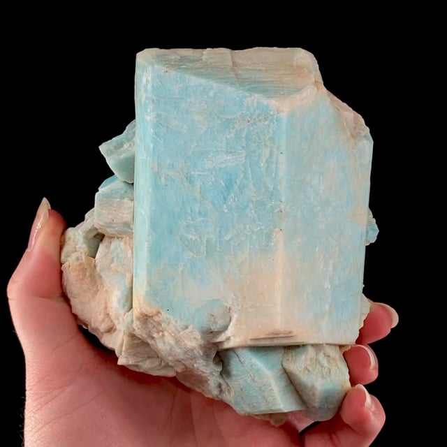 Microcline var: Amazonite (good sized crystal)
