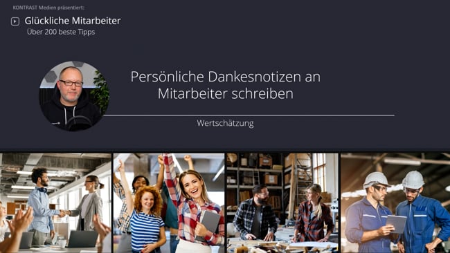 Persönliche Dankesnotizen an Mitarbeiter schreiben
