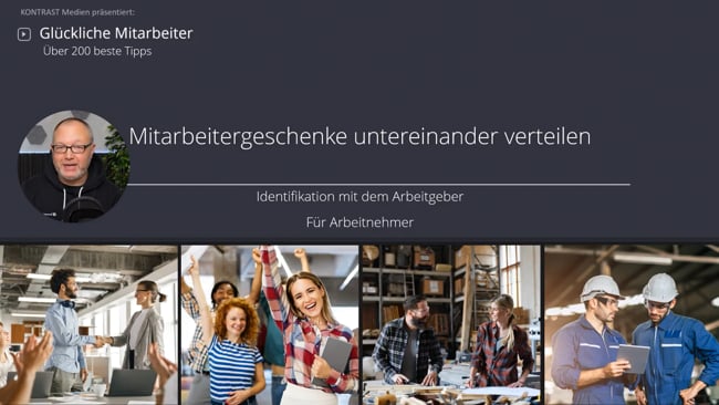 Mitarbeitergeschenke untereinander organisieren