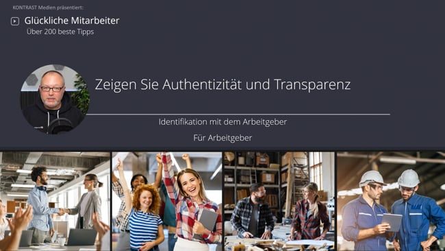 Zeigen Sie Authentizität und Transparenz