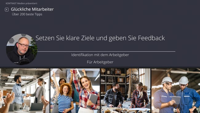 Setzen Sie klare Ziele und geben Sie Feedback