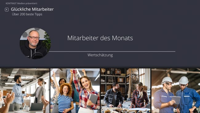 Mitarbeiter des Monats vorstellen und wertschätzen