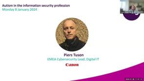 Monday 8 January 2024 - Autism in the information security profession