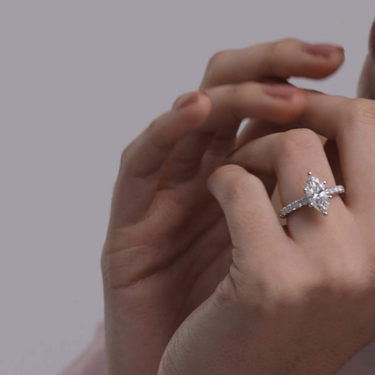 product video 2 for 2 1/2 ctw Marquise Lab Grown Diamond Royal Crown Engagement Ring