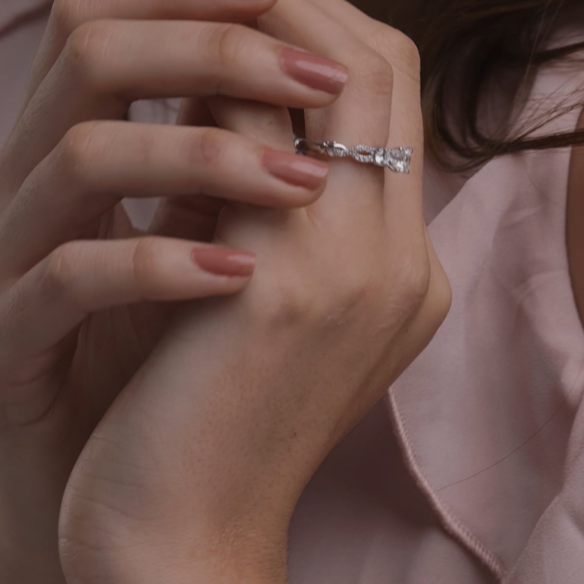 product video 2 for 1 1/4 ctw Asscher Lab Grown Diamond Swirl Engagement Ring