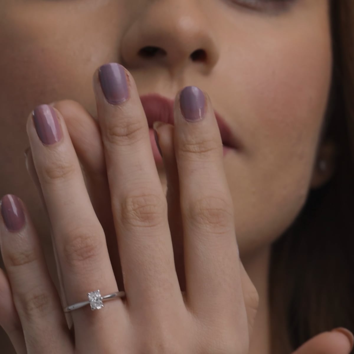 product video 2 for 1/2 ctw Radiant Lab Grown Diamond Petite Solitaire Engagement Ring