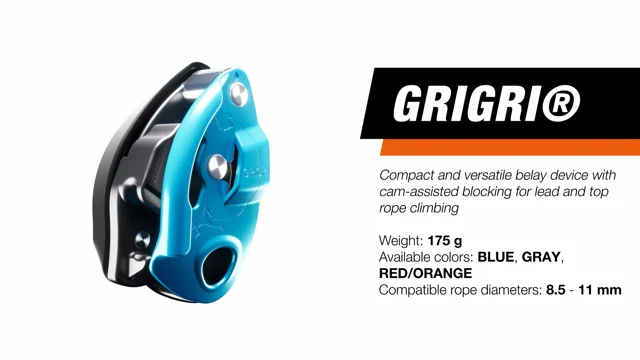  Petzl GRIGRI - Dispositivo de sujeción con bloqueo asistido por  leva para deportes, comercio y escalada de cuerda superior, color azul :  Deportes y Actividades al Aire Libre