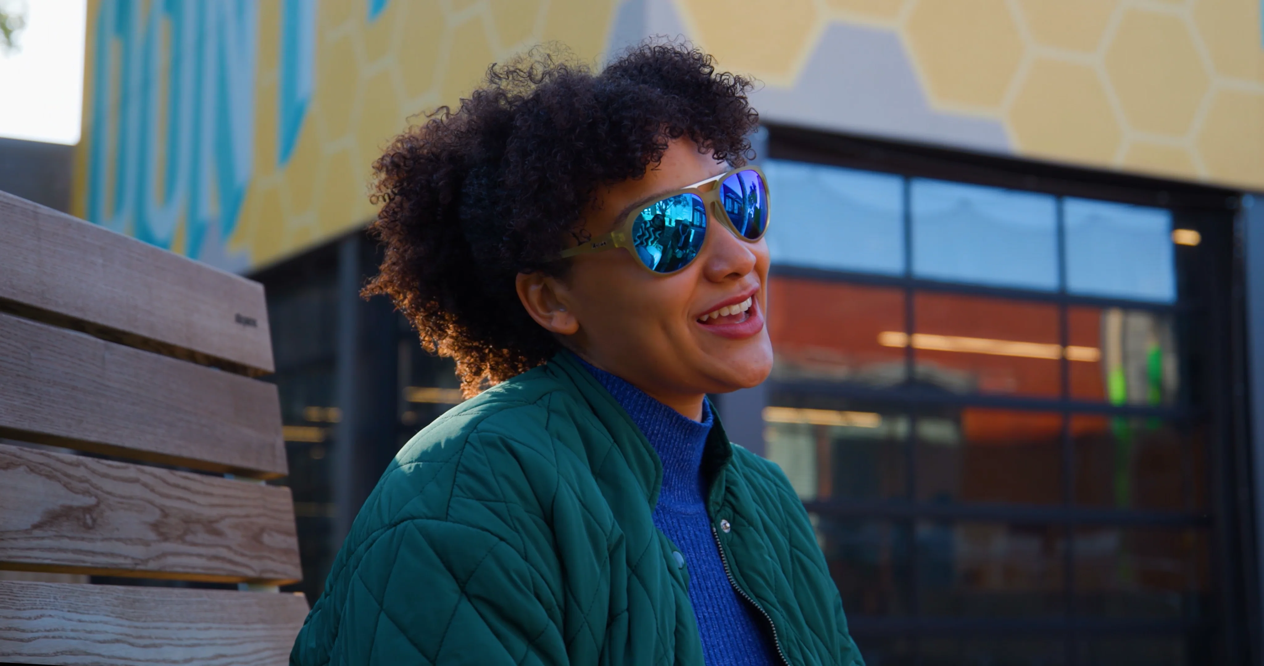 Zbetr The Jig #2 sunglasses NWOT aqua green mirrored Affordable and stylish polarized, polycarbonate sunglasses  main image 2