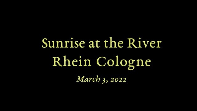 David: sunrise at the river 