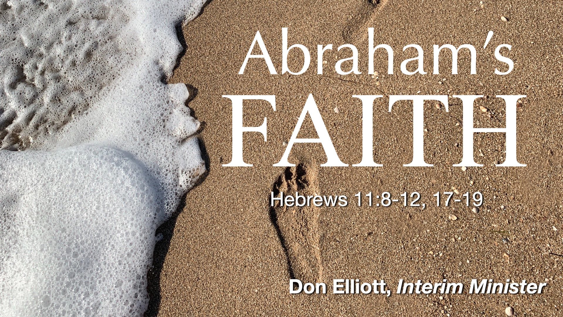 Nov 26, 2023 Abraham's Faith