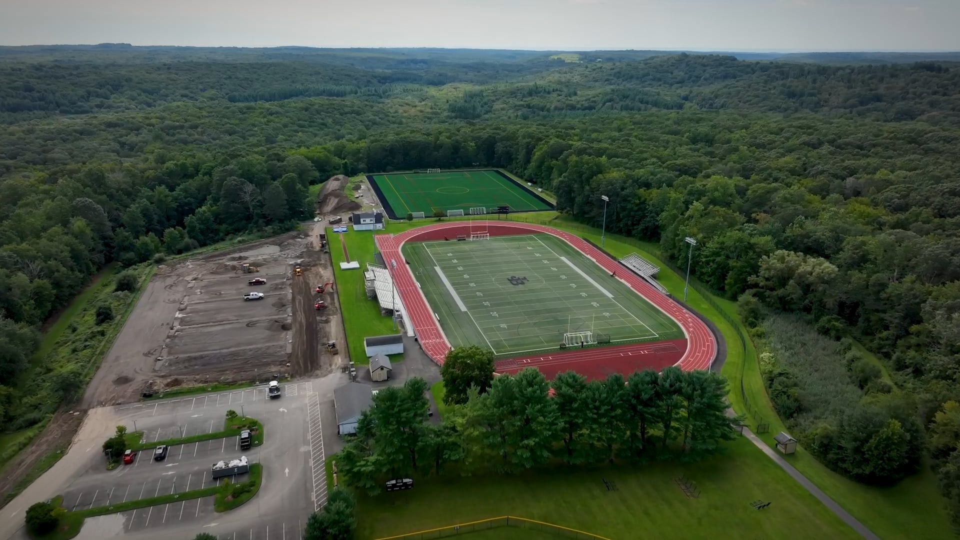 New Athletic Field Flyover | Redding, CT