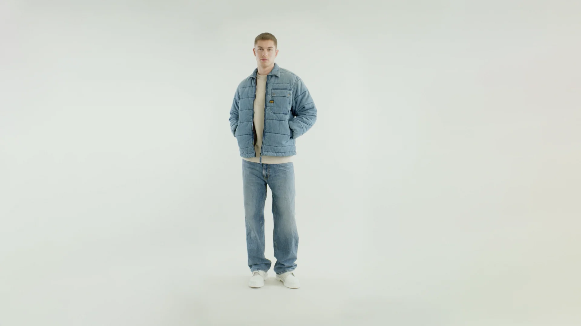 Padded Zip Bomber | Medium blue | G-STAR® US