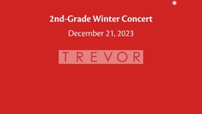 2nd Grade Winter Concert 2023