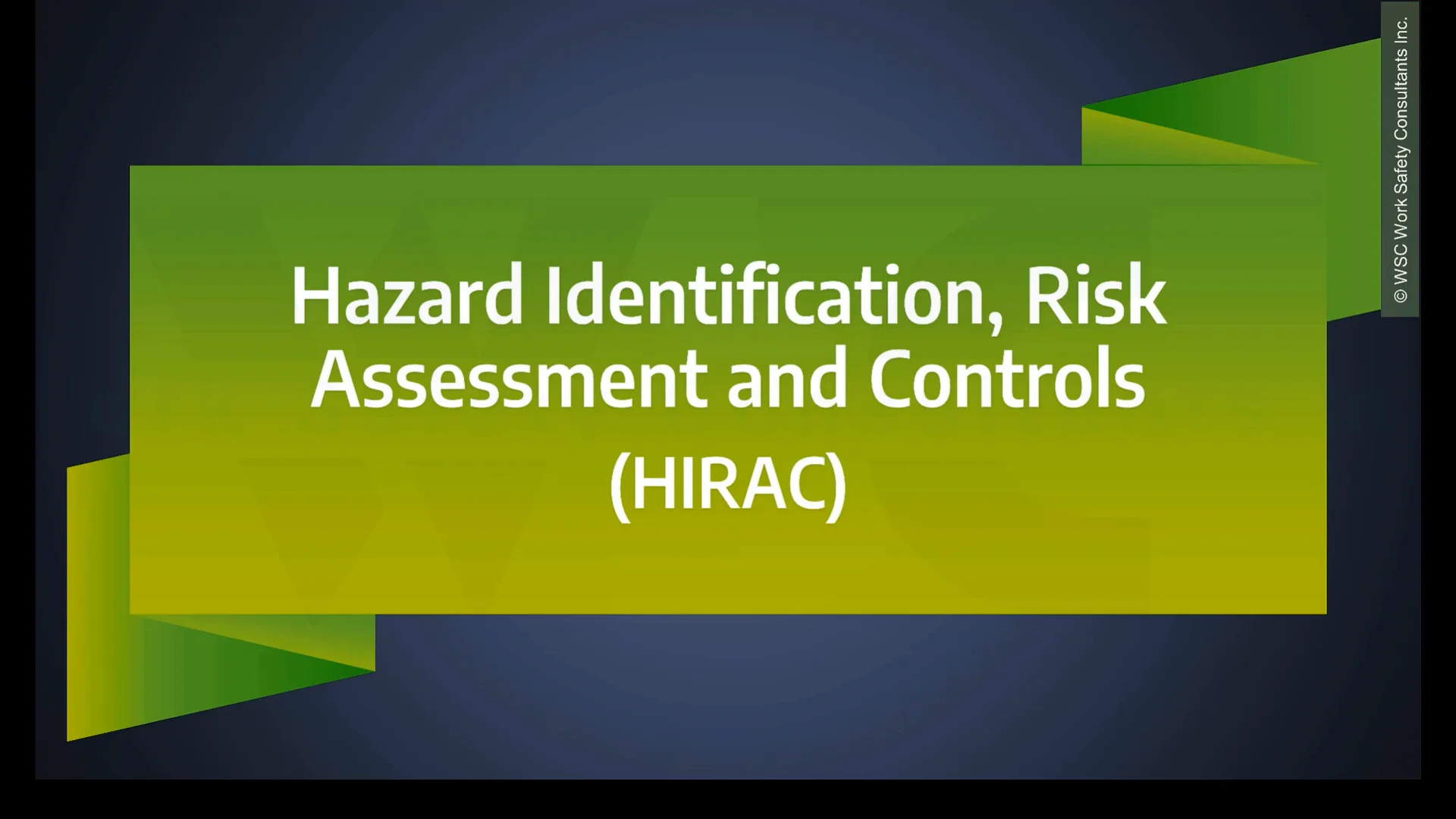 01 HIRAC - Hazard Identification on Vimeo