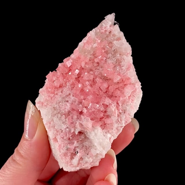 Rhodochrosite on Quartz