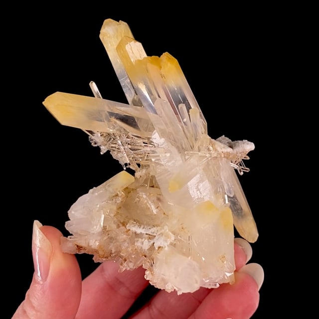 Quartz (''Mango'' Quartz) with Halloysite inclusions