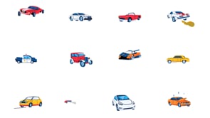 Animated Antique Car Vectors, a Duotone Icon by Prosymbols (Thumbnail 14 of 14)
