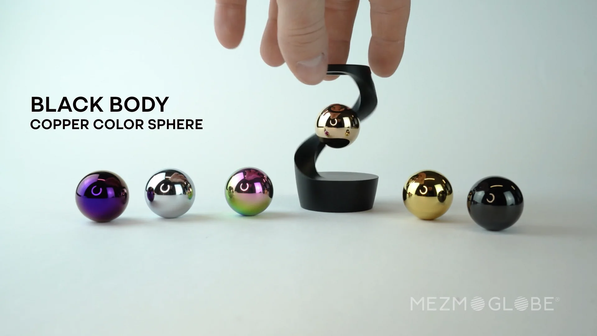 Mezmoglobe Luna - Black DARK TITANIUM BODY WITH ALL COLOR SPHERES