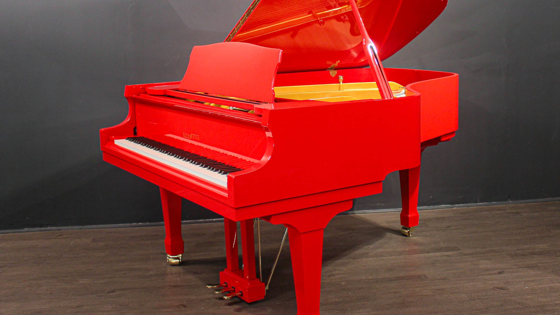 Sonnova Coloratura Conservatory Grand Piano 6 1 Red Grand Pianos