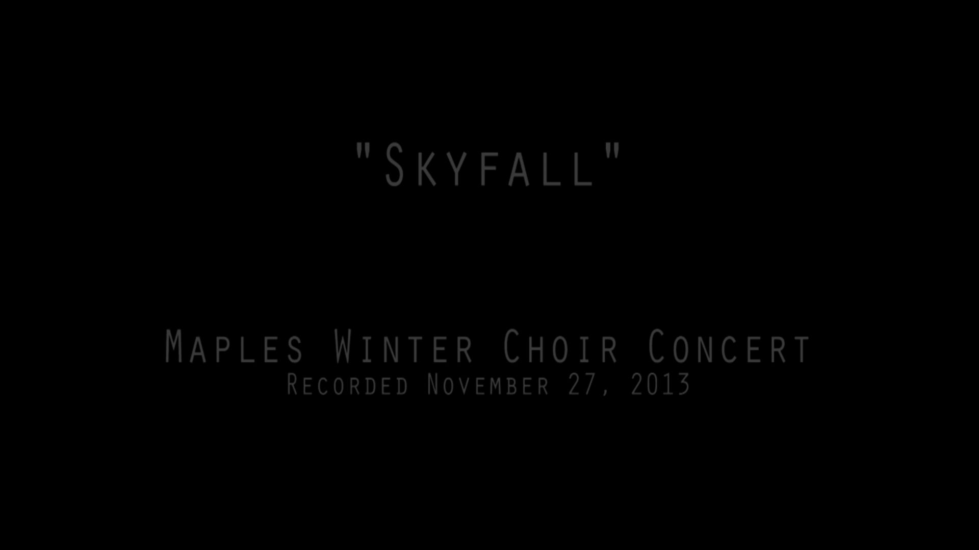 C7O-120 - Winter Choir 2013 - Short - Skyfall