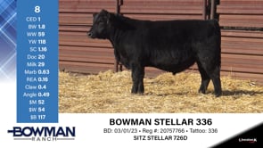 Lot #8 - BOWMAN STELLAR 336